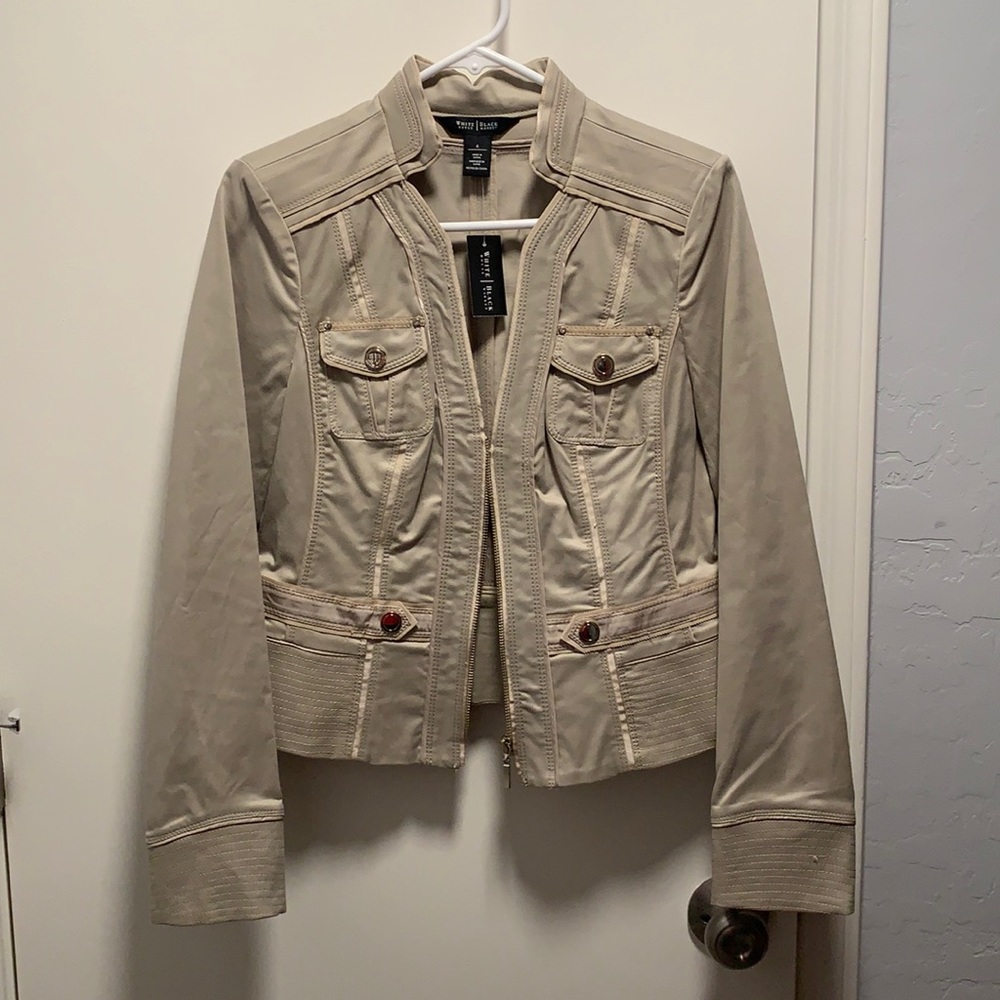 Light brown/tan jacket from WHBM. Size 6